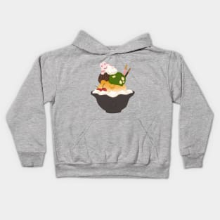 Bunny bingsu Kids Hoodie